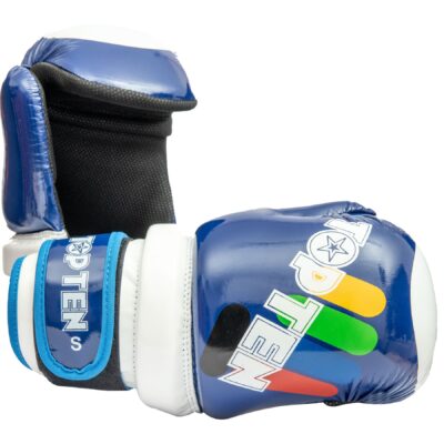 TOP TEN Taekwondo-Handschuhe - Glossy Block ITF - Blau