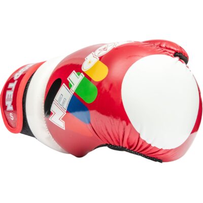 TOP TEN Taekwondo-Handschuhe - Glossy Block ITF - Rot