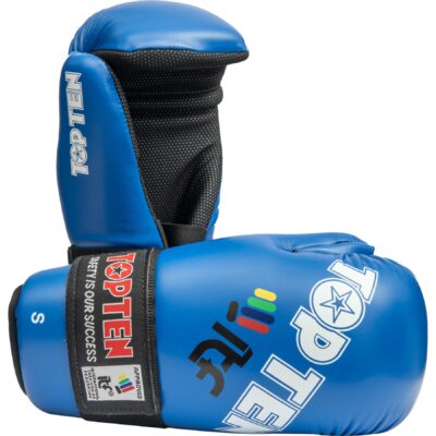 TOP TEN Taekwondo-Handschuhe - Open Hands ITF - Blau