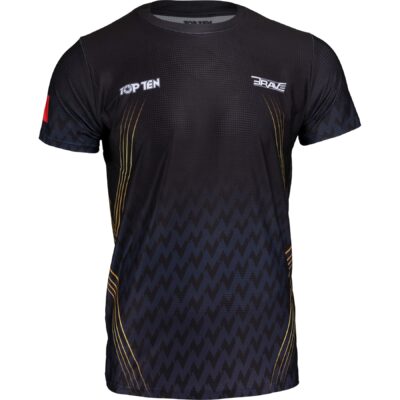 TOP TEN MMA T-Shirt - BRAVE Fight Night - Schwarz TOP TEN MMA T-Shirt - BRAVE Fight Night - Schwarz