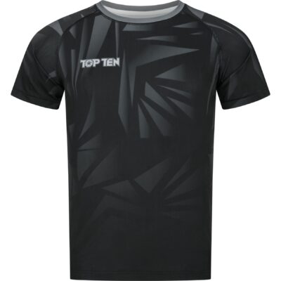 TOP TEN MMA Rashguard - Borrado - Schwarz