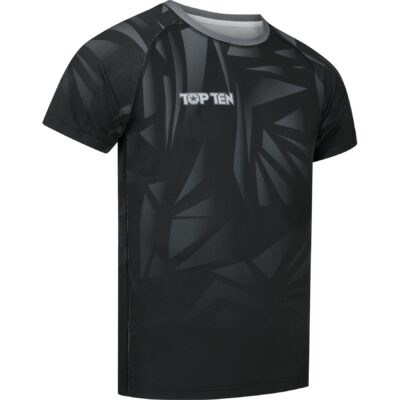 TOP TEN MMA Rashguard - Borrado - Schwarz