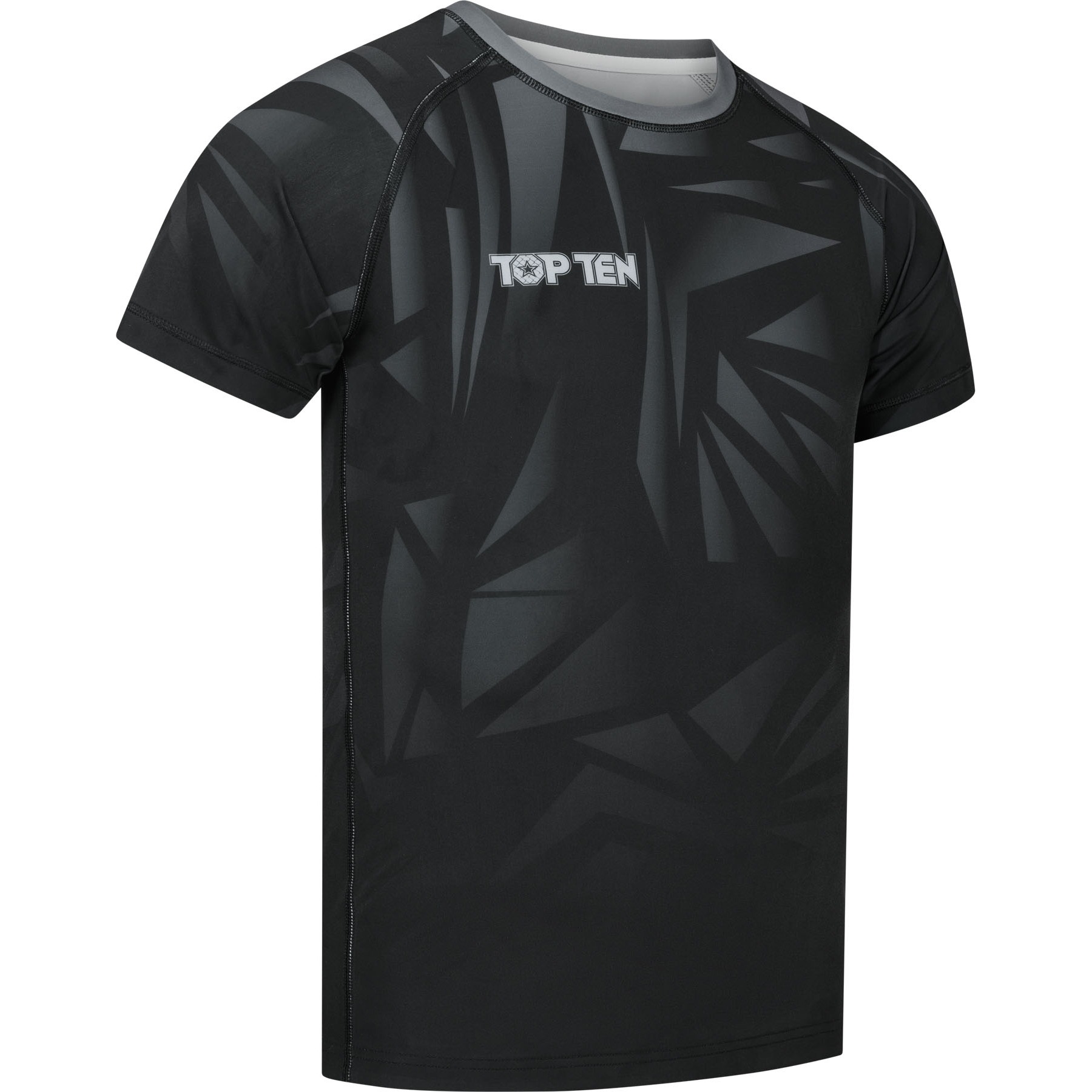 TOP TEN MMA Rashguard - Borrado - Schwarz TOP TEN MMA Rashguard - Borrado - Schwarz