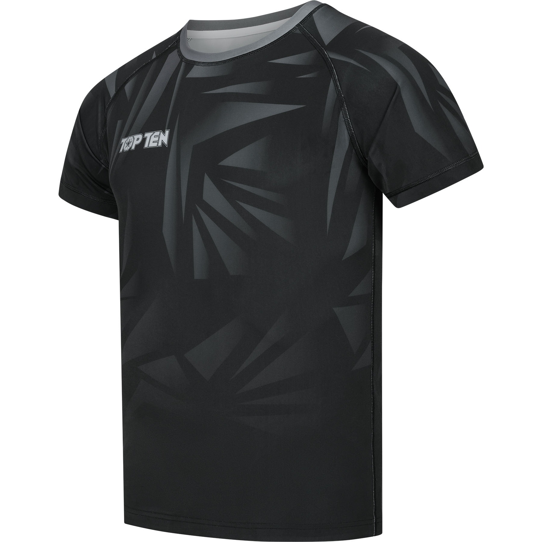 TOP TEN MMA Rashguard - Borrado - Schwarz TOP TEN MMA Rashguard - Borrado - Schwarz
