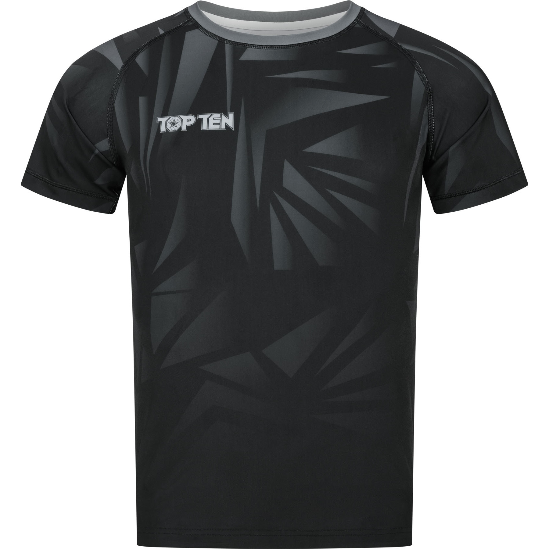 TOP TEN MMA Rashguard - Borrado - Schwarz TOP TEN MMA Rashguard - Borrado - Schwarz