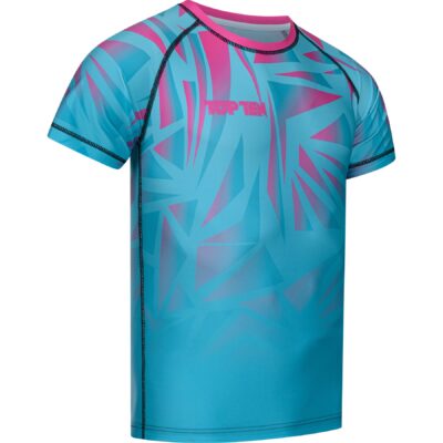 TOP TEN MMA Rashguard - Borrado - Blau / Rosa