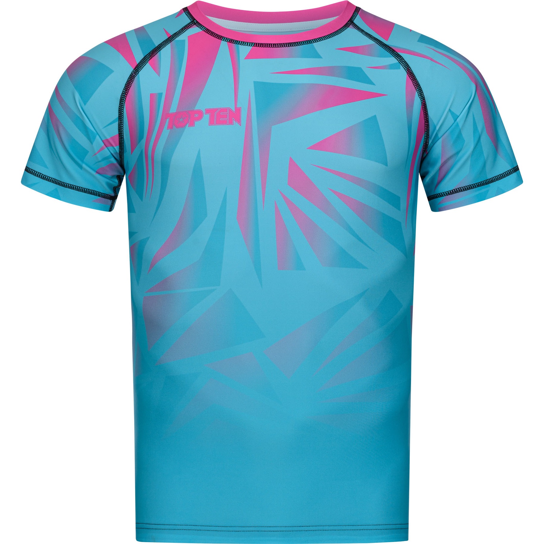 TOP TEN MMA Rashguard - Borrado - Blau / Rosa TOP TEN MMA Rashguard - Borrado - Blau / Rosa