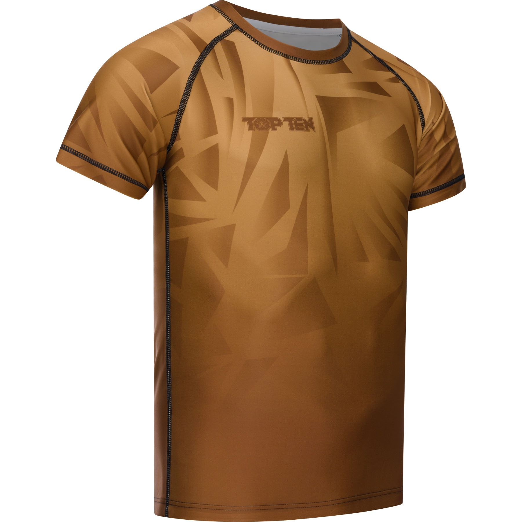 TOP TEN MMA Rashguard - Borrado - Braun TOP TEN MMA Rashguard - Borrado - Braun