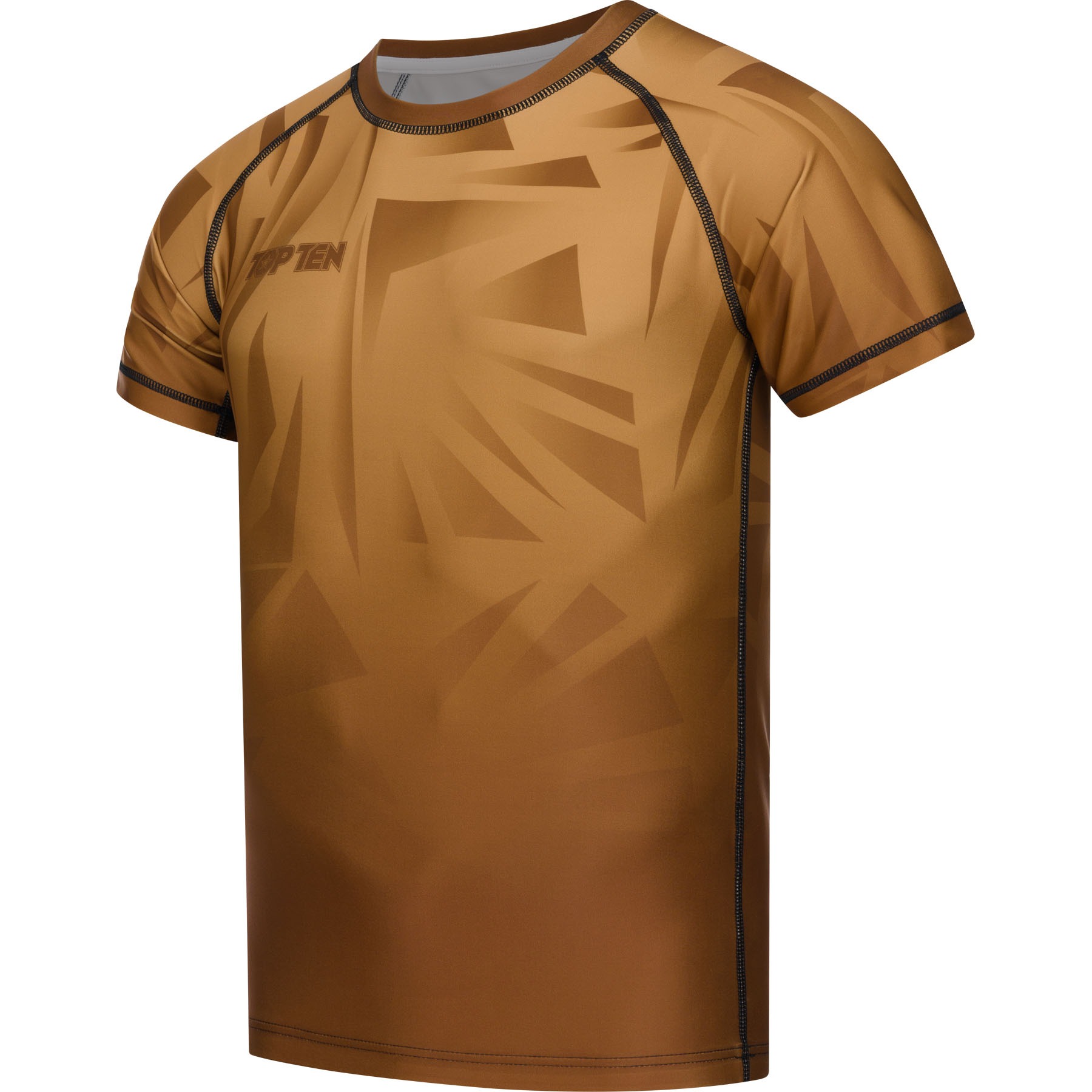TOP TEN MMA Rashguard - Borrado - Braun TOP TEN MMA Rashguard - Borrado - Braun