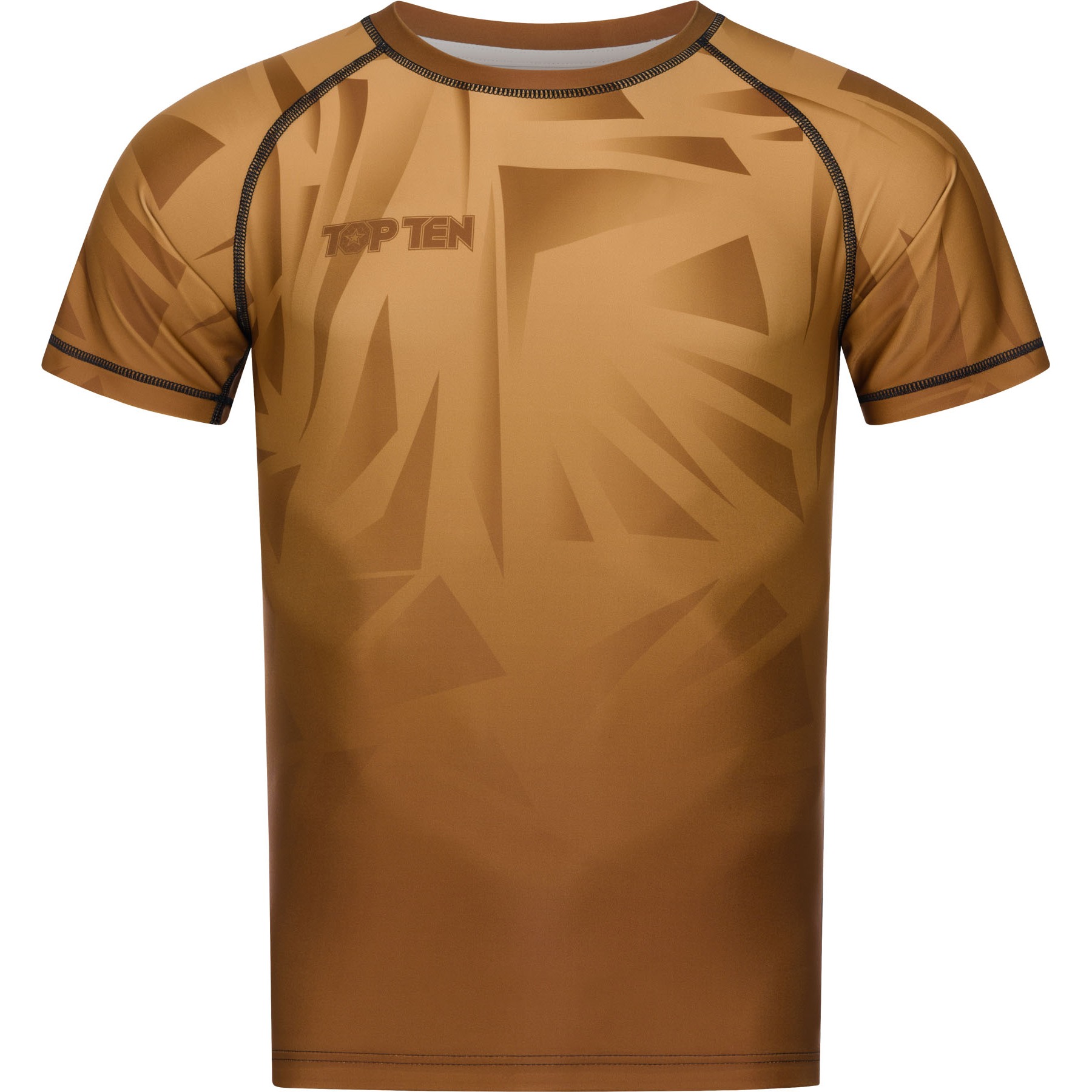 TOP TEN MMA Rashguard - Borrado - Braun TOP TEN MMA Rashguard - Borrado - Braun