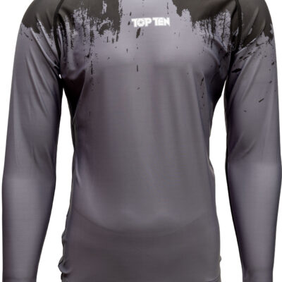 TOP TEN MMA Rashguard - Power Ink - Schwarz
