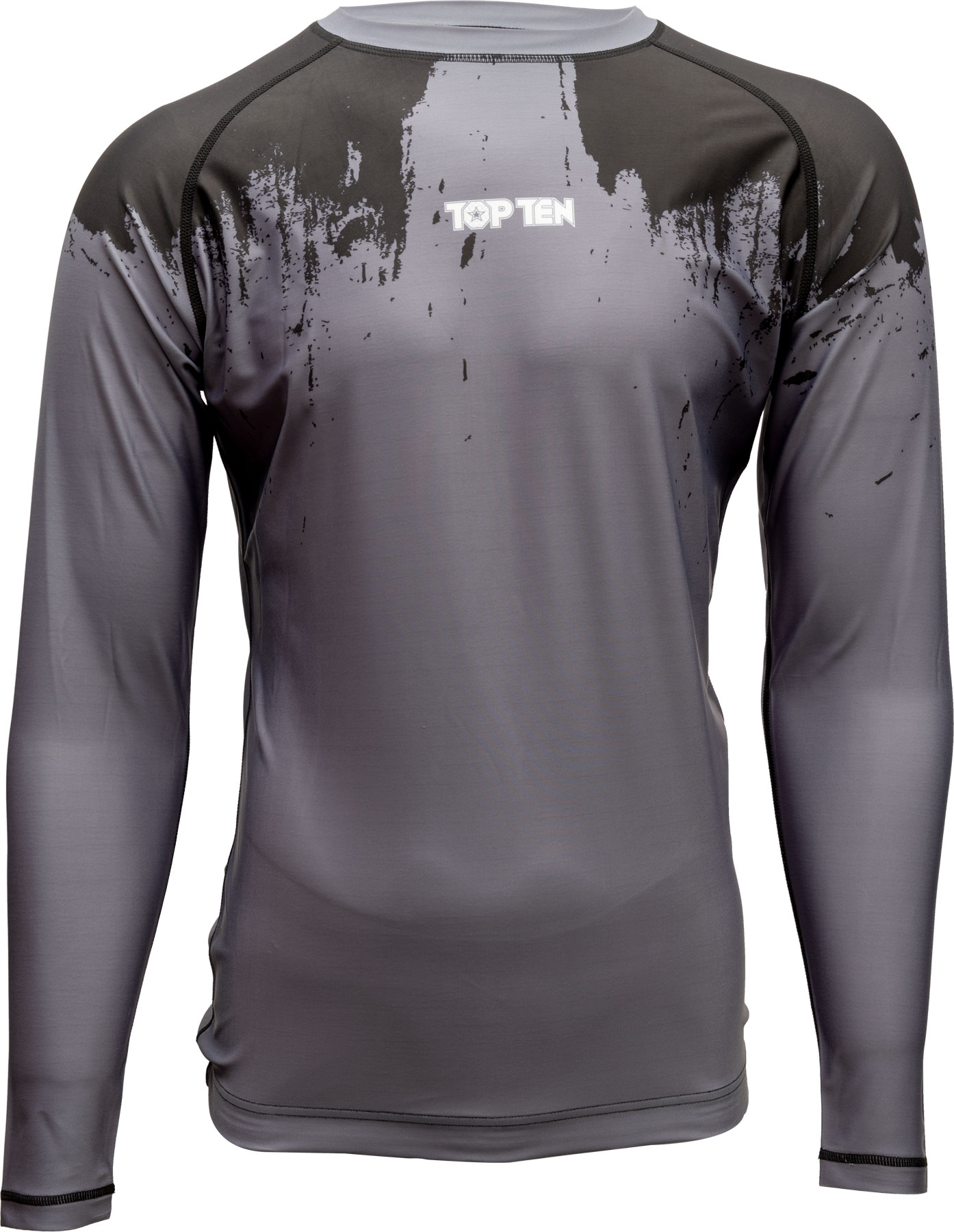 TOP TEN MMA Rashguard - Power Ink - Schwarz