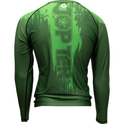 TOP TEN MMA Rashguard - Power Ink - Grün