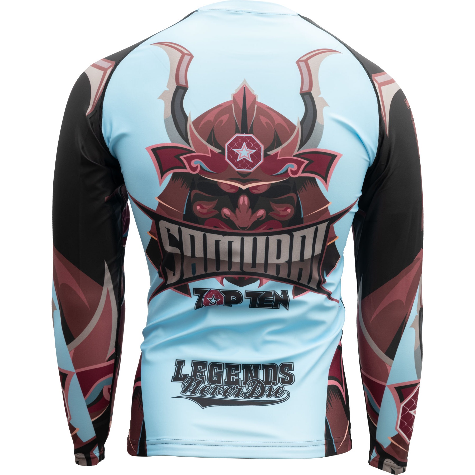 TOP TEN MMA T-Shirt - Samurai - Blau / Schwarz TOP TEN MMA T-Shirt - Samurai - Blau / Schwarz