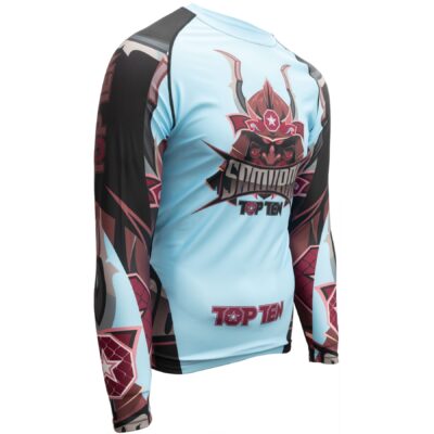 TOP TEN MMA T-Shirt - Samurai - Blau / Schwarz