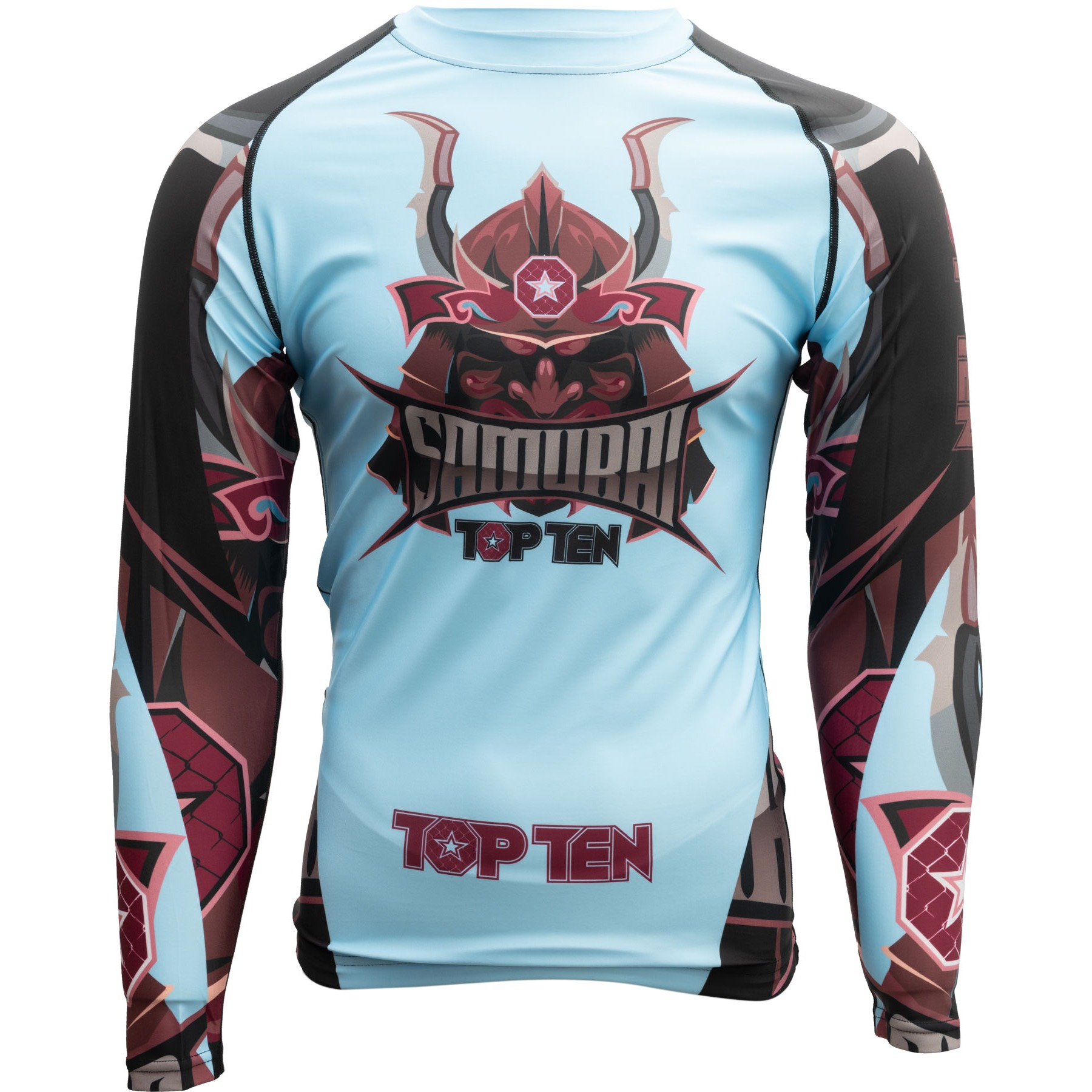 TOP TEN MMA T-Shirt - Samurai - Blau / Schwarz TOP TEN MMA T-Shirt - Samurai - Blau / Schwarz