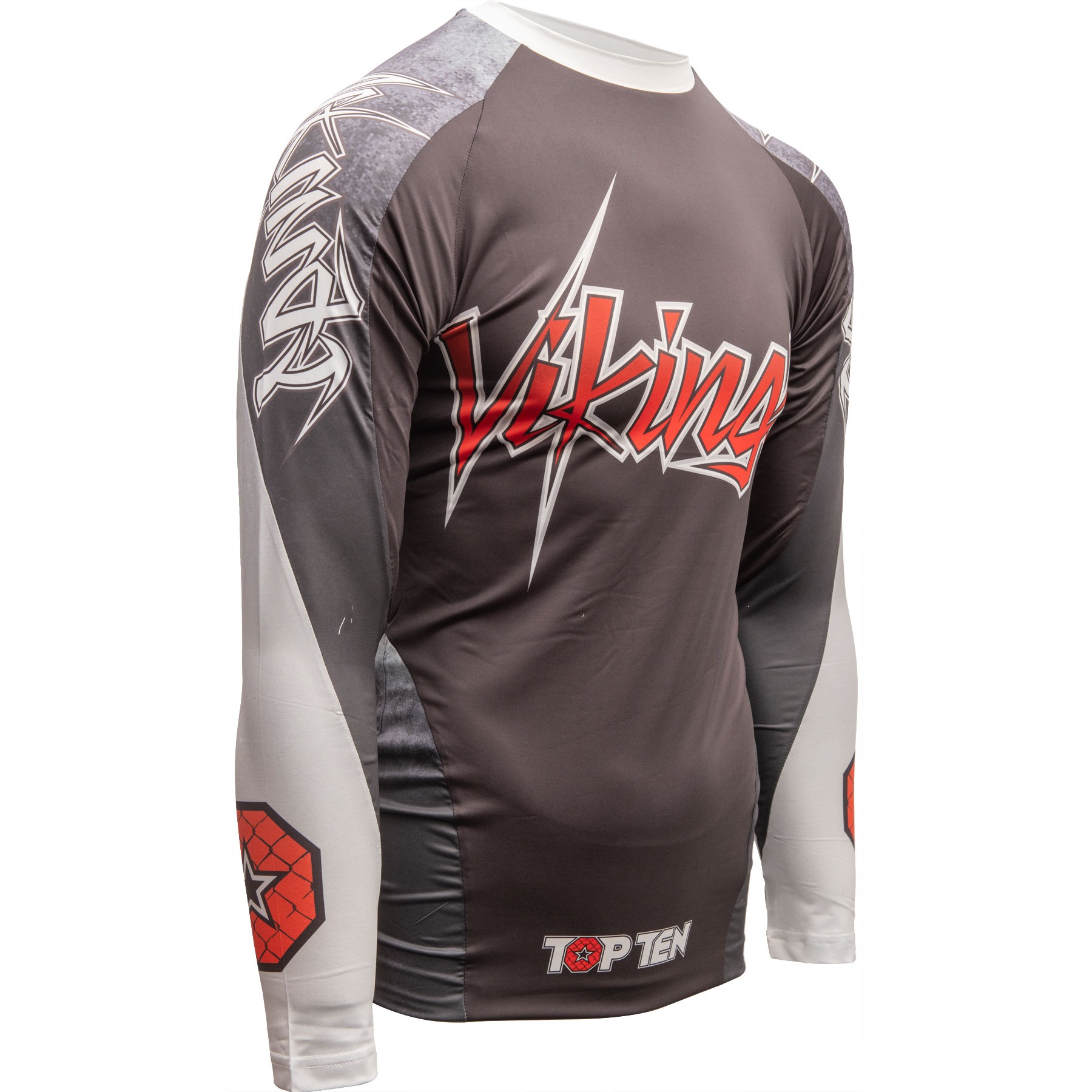 TOP TEN MMA Rashguard - Vikings - Schwarz TOP TEN MMA Rashguard - Vikings - Schwarz