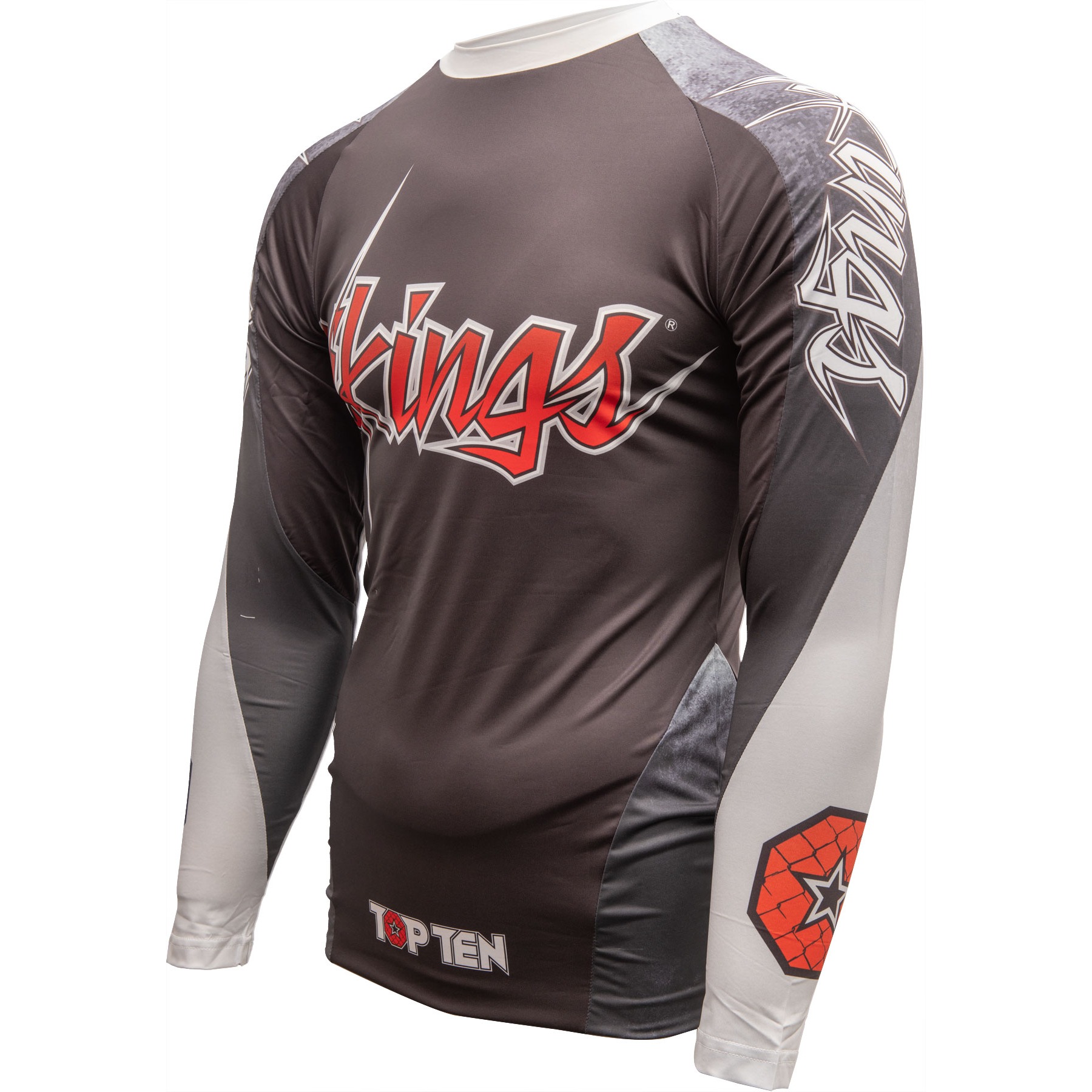 TOP TEN MMA Rashguard - Vikings - Schwarz TOP TEN MMA Rashguard - Vikings - Schwarz