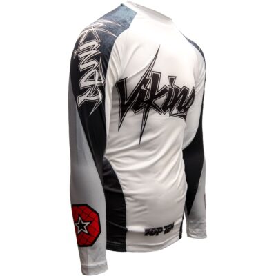 TOP TEN MMA Rashguard - Vikings - Weiß
