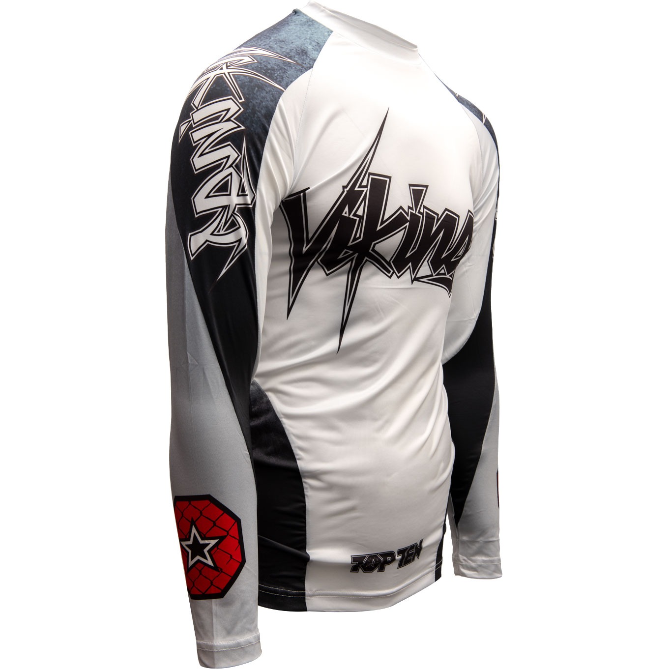 TOP TEN MMA Rashguard - Vikings - Weiß TOP TEN MMA Rashguard - Vikings - Weiß