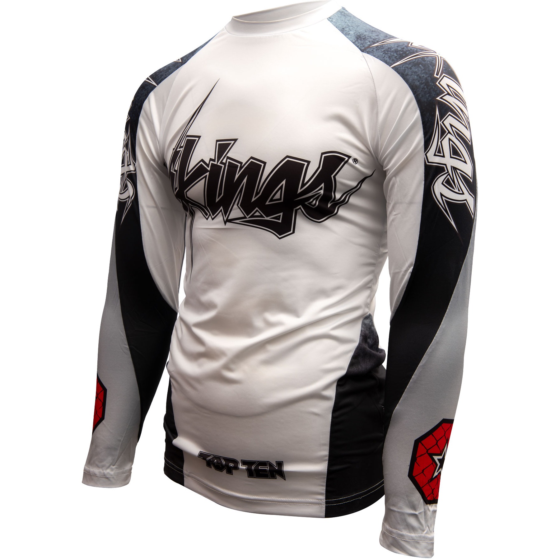 TOP TEN MMA Rashguard - Vikings - Weiß TOP TEN MMA Rashguard - Vikings - Weiß