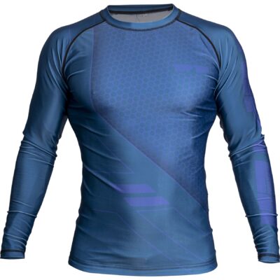 TOP TEN MMA Rashguard - COMBat - Blau
