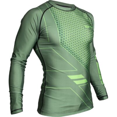TOP TEN MMA Rashguard - COMBat - Grün