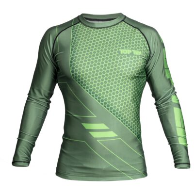 TOP TEN MMA Rashguard - COMBat - Grün