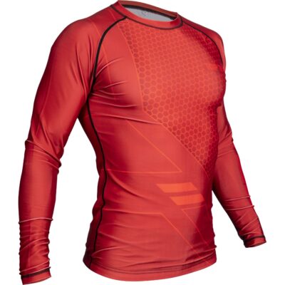 TOP TEN MMA Rashguard - COMBat - Rot
