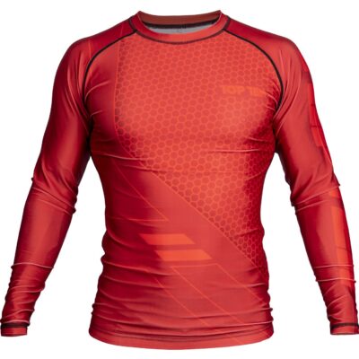 TOP TEN MMA Rashguard - COMBat - Rot