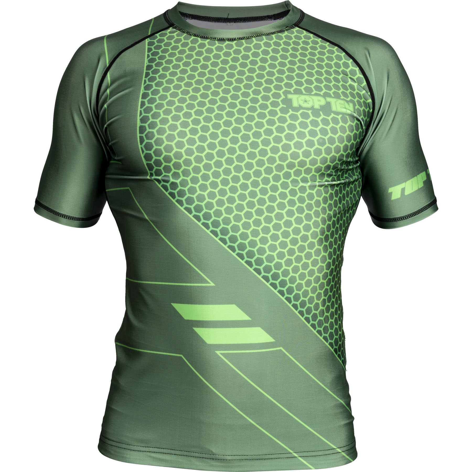 TOP TEN MMA T-Shirt - COMBat - Grün