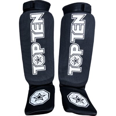 TOP TEN MMA Schienbein- und Spannschutz - Contender - Schwarz