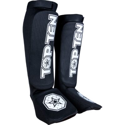 TOP TEN MMA Schienbein- und Spannschutz - Contender - Schwarz
