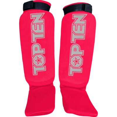 TOP TEN MMA Schienbein- und Spannschutz - Contender - Rosa