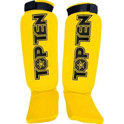 TOP TEN MMA Schienbein- und Spannschutz - Contender - Gelb