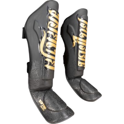 TOP TEN Schienbein- und Spannschutz - Nong Han - Schwarz / Gold TOP TEN Schienbein- und Spannschutz - Nong Han - Schwarz / Gold