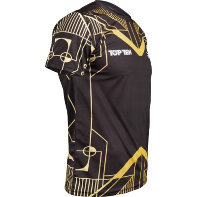 TOP TEN MMA T-Shirt - BRAVE - Schwarz / Gold TOP TEN MMA T-Shirt - BRAVE - Schwarz / Gold