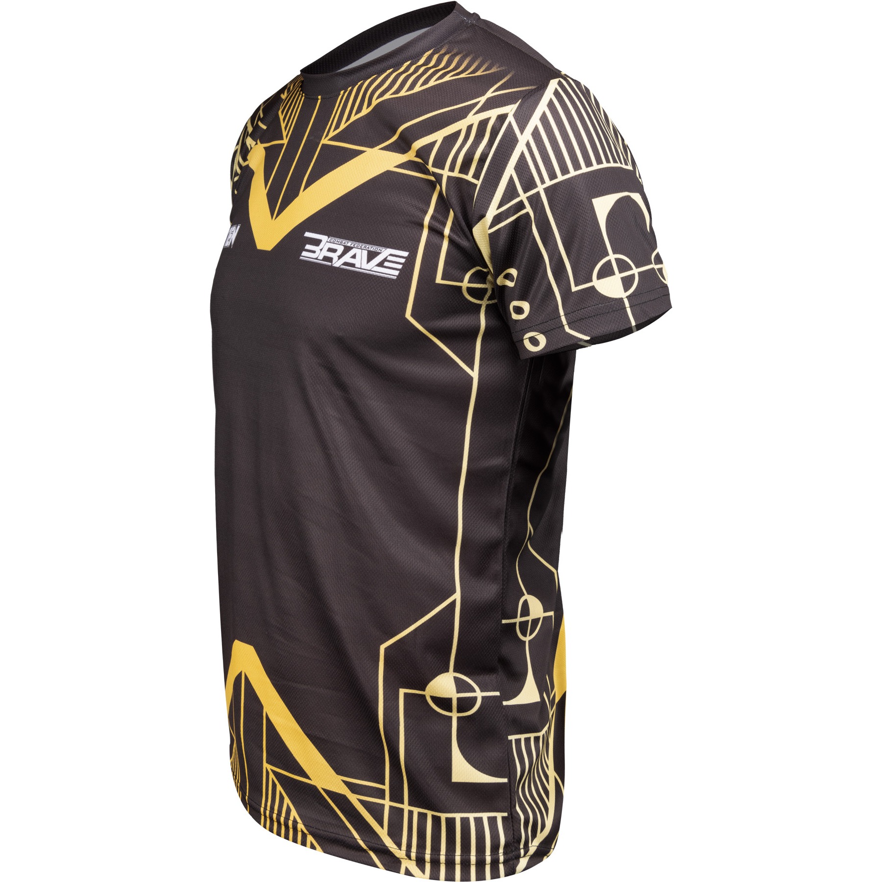 TOP TEN MMA T-Shirt - BRAVE - Schwarz / Gold TOP TEN MMA T-Shirt - BRAVE - Schwarz / Gold