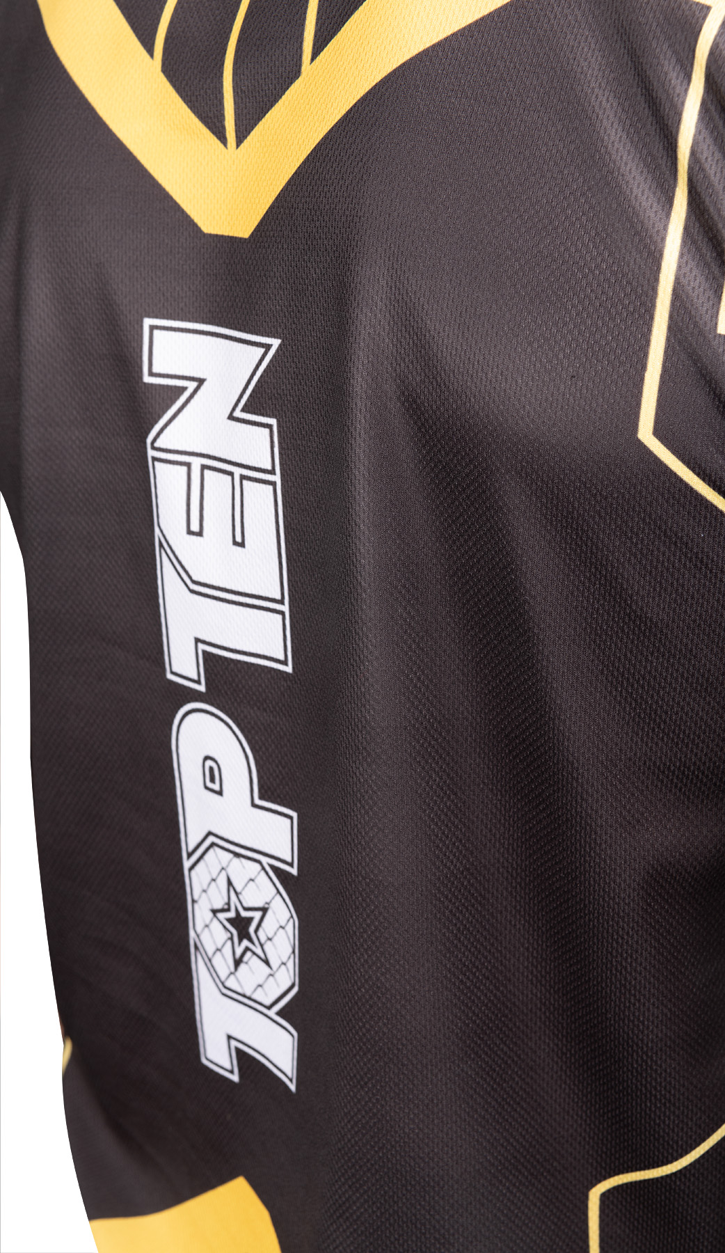TOP TEN MMA T-Shirt - BRAVE - Schwarz / Gold TOP TEN MMA T-Shirt - BRAVE - Schwarz / Gold
