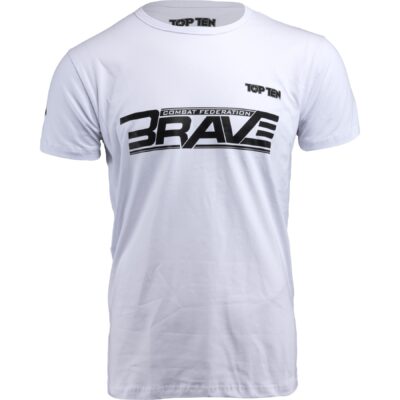 TOP TEN MMA T-Shirt - BRAVE - Weiß TOP TEN MMA T-Shirt - BRAVE - Weiß