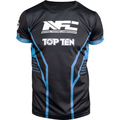 TOP TEN MMA-T-Shirt - NFC - Schwarz / Blau TOP TEN MMA-T-Shirt - NFC - Schwarz / Blau