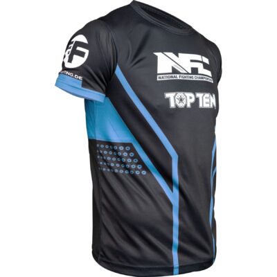 TOP TEN MMA-T-Shirt - NFC - Schwarz / Blau TOP TEN MMA-T-Shirt - NFC - Schwarz / Blau