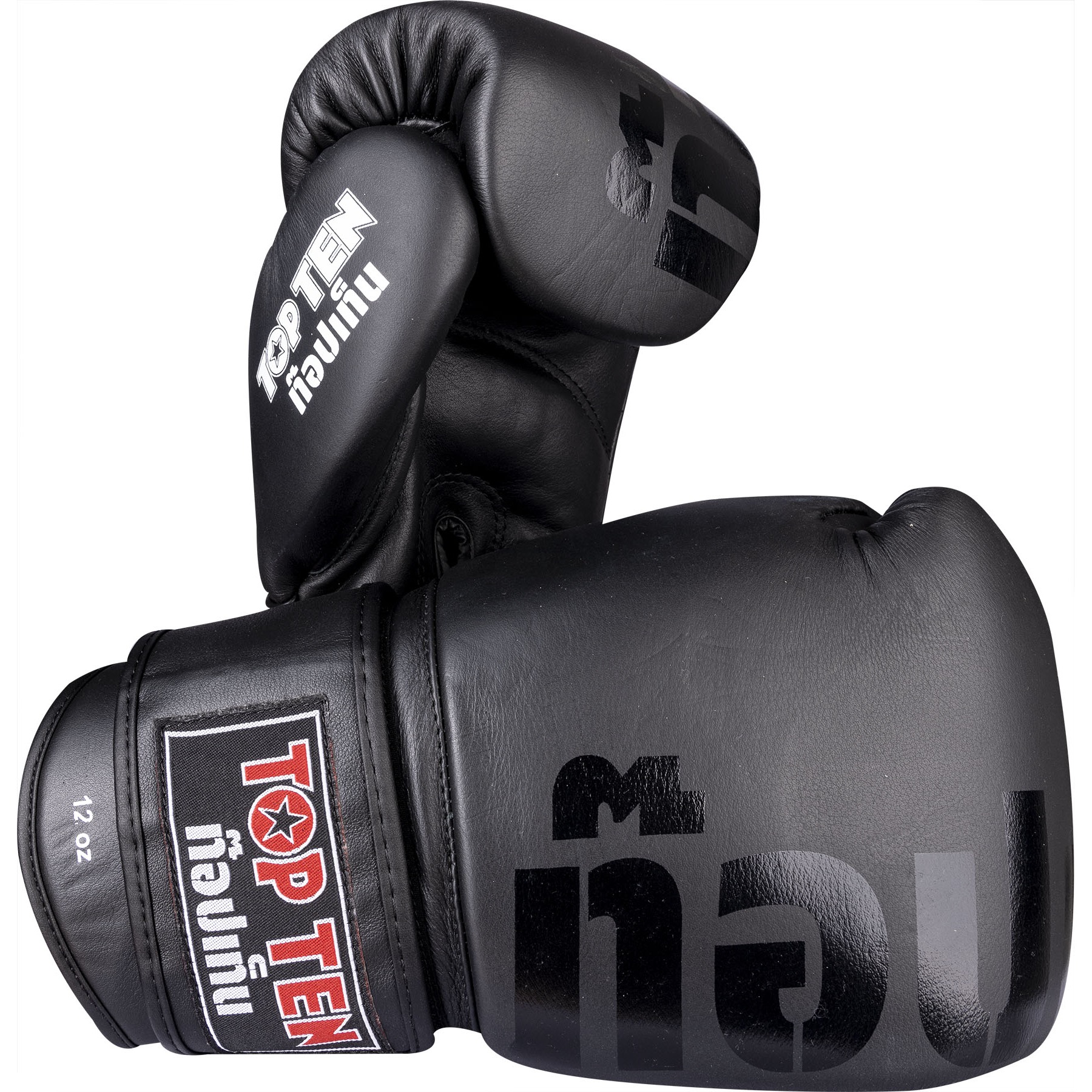 TOP TEN Muay Thai Handschuhe - Ajarn - Schwarz