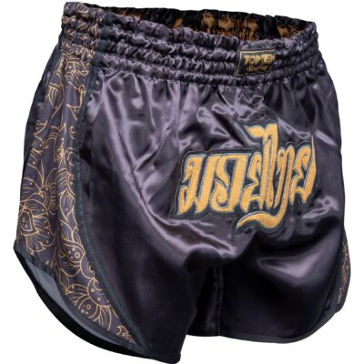 TOP TEN Muay-Thai-Shorts - Nong Han - Schwarz / Gold