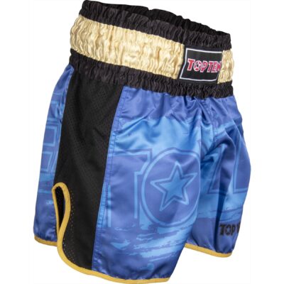 TOP TEN Kickbox-Shorts - Power Ink - Blau / Gold TOP TEN Kickbox-Shorts - Power Ink - Blau / Gold