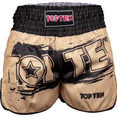 TOP TEN Kickbox-Shorts - Power Ink - Gold / Schwarz TOP TEN Kickbox-Shorts - Power Ink - Gold / Schwarz