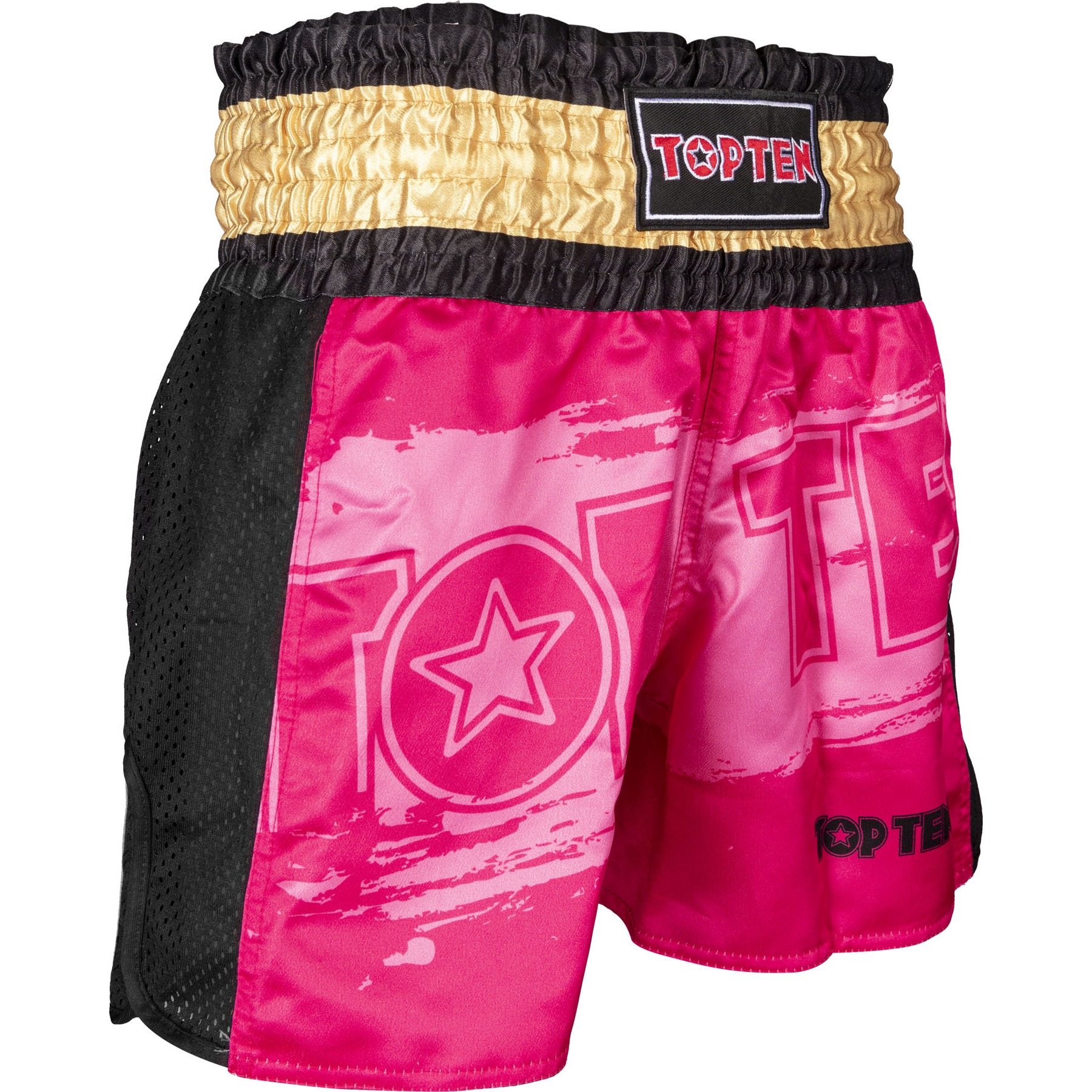 TOP TEN Kickbox-Shorts - Power Ink - Rot / Gold TOP TEN Kickbox-Shorts - Power Ink - Rot / Gold