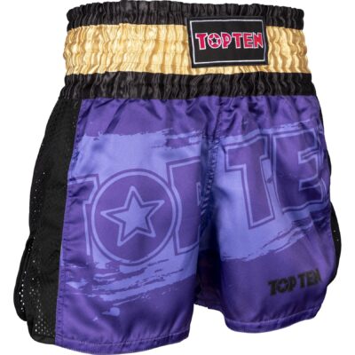 TOP TEN Kickbox-Shorts - Power Ink - Rot / Gold TOP TEN Kickbox-Shorts - Power Ink - Rot / Gold