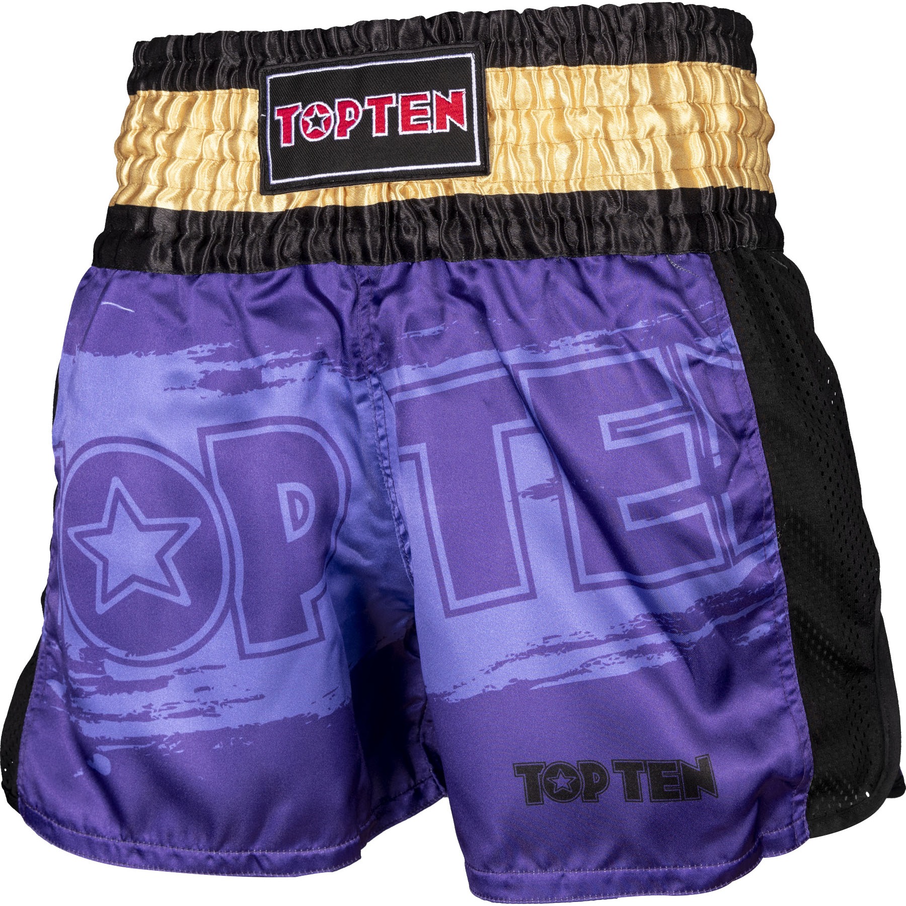 TOP TEN Kickbox-Shorts - Power Ink - Paars / Gold TOP TEN Kickbox-Shorts - Power Ink - Paars / Gold