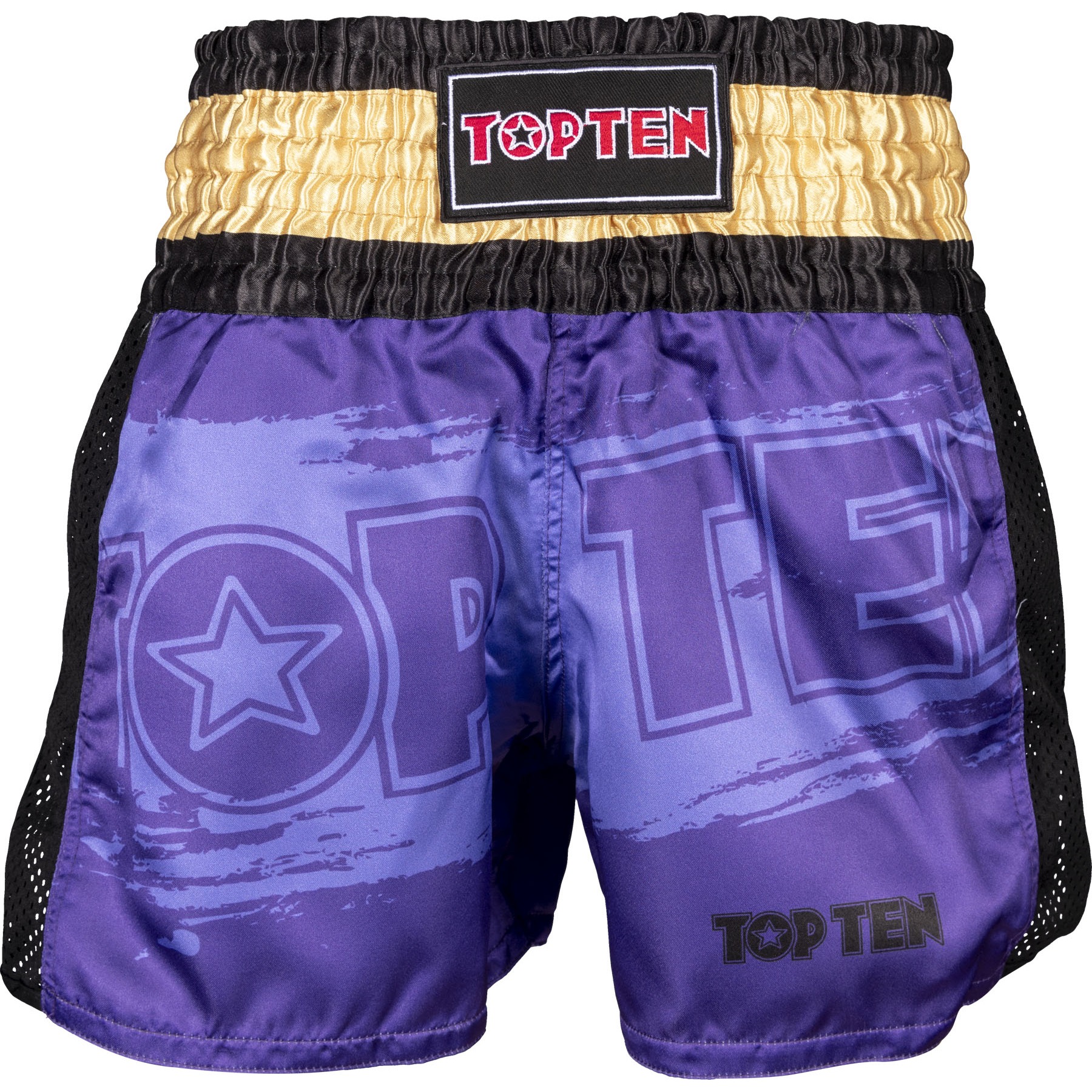 TOP TEN Kickbox-Shorts - Power Ink - Paars / Gold TOP TEN Kickbox-Shorts - Power Ink - Paars / Gold